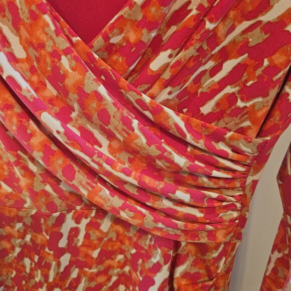 GINA BACCONI WRAP DRESS - PRISTINE! - Picture 2 of 7